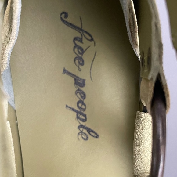 New Free People Bodhi Fisher Sneaker Olive Moss Size 10 - Picture 12 of 16